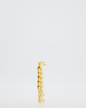 Chanel Earrings 20P Chain Large CC Gold Hardware