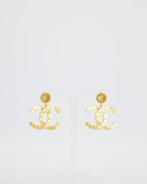 Chanel Earrings 20A Extra Large CC Gold Hardware