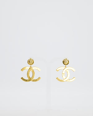 Chanel Earrings 20A Extra Large CC Gold Hardware