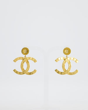 Chanel Earrings 20A Extra Large CC Gold Hardware