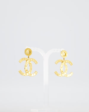 Chanel Earrings 20A Extra Large CC Gold Hardware