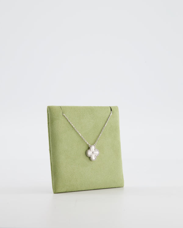 Van Cleef & Arpels Vintage Alhambra pendant 18K White Gold