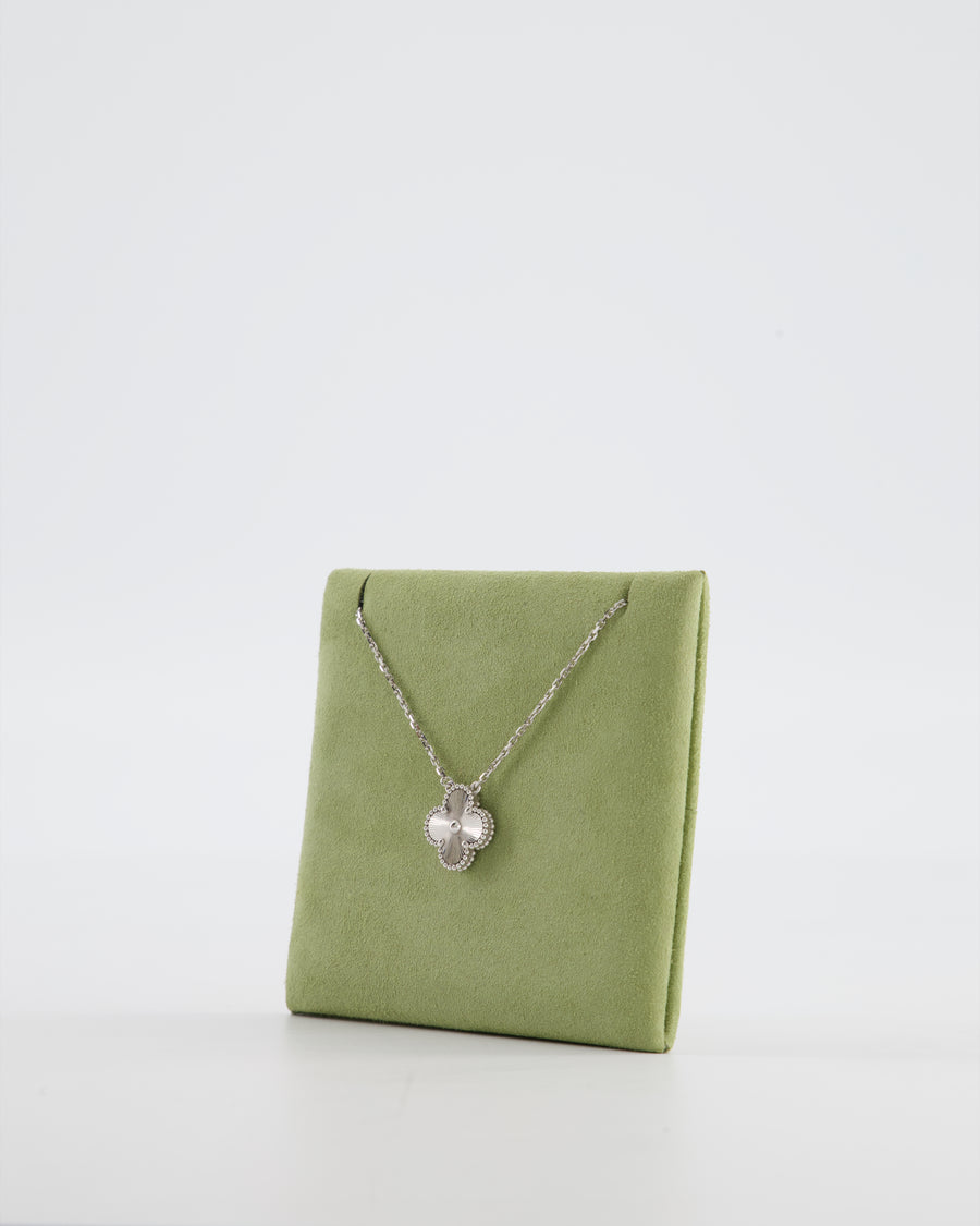 Van Cleef & Arpels Vintage Alhambra pendant 18K White Gold