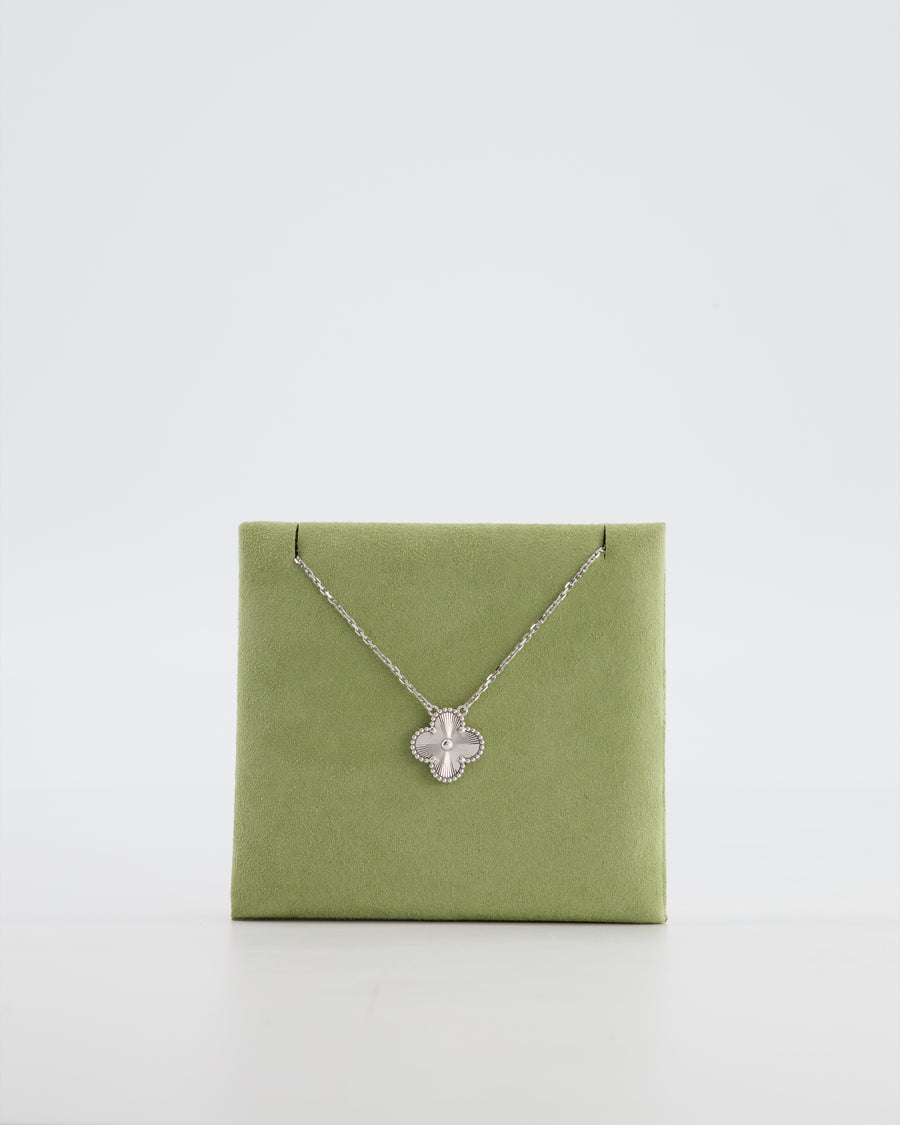 Van Cleef & Arpels Vintage Alhambra pendant 18K White Gold