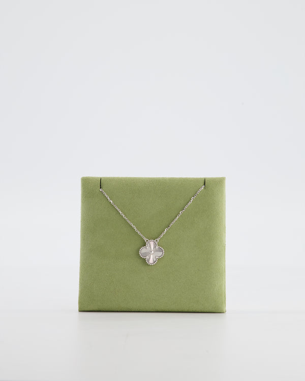 Van Cleef & Arpels Vintage Alhambra pendant 18K White Gold