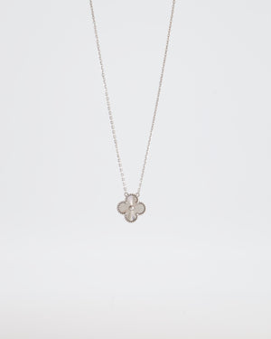 Van Cleef & Arpels Vintage Alhambra pendant 18K White Gold