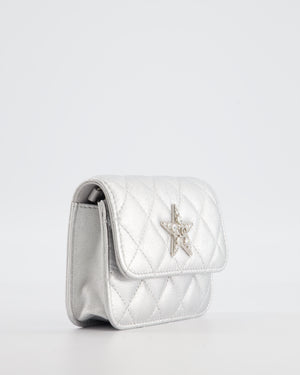 Chanel Star Motif Chain Micro Bag in Lambskin Leather with Silver Hardware