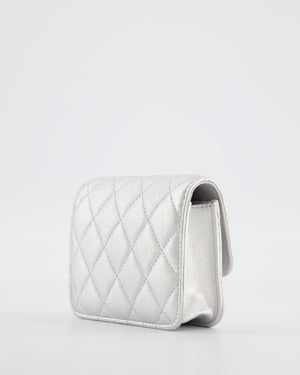 Chanel Star Motif Chain Micro Bag in Lambskin Leather with Silver Hardware