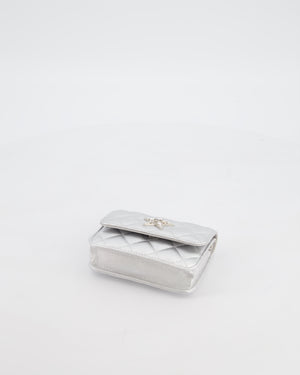 Chanel Star Motif Chain Micro Bag in Lambskin Leather with Silver Hardware