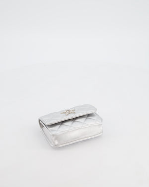 Chanel Star Motif Chain Micro Bag in Lambskin Leather with Silver Hardware