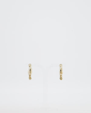 Chanel CC Logo Stud Earrings in Gold