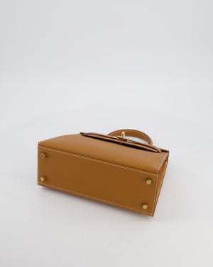 *HOLY GRAIL* Hermès Kelly 25 Sellier Bag in Gold Epsom Leather with Gold Hardware