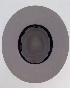 Maison Michel Grey Felt Fedora Hat Size M