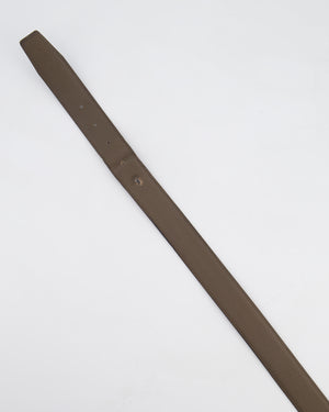 Hermes Double Sided Belt in Black and Etoupe 120cm