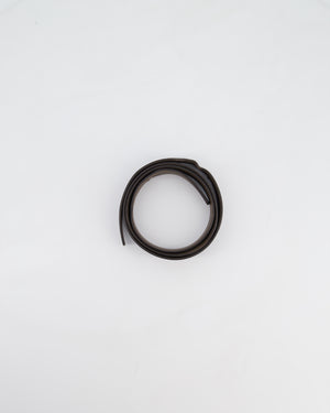 Hermes Double Sided Belt in Black and Etoupe 120cm