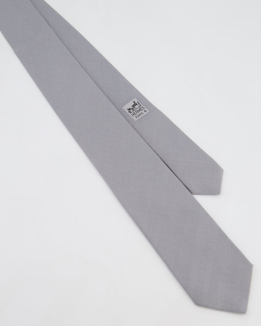 Hermès Silk Grey Tie
