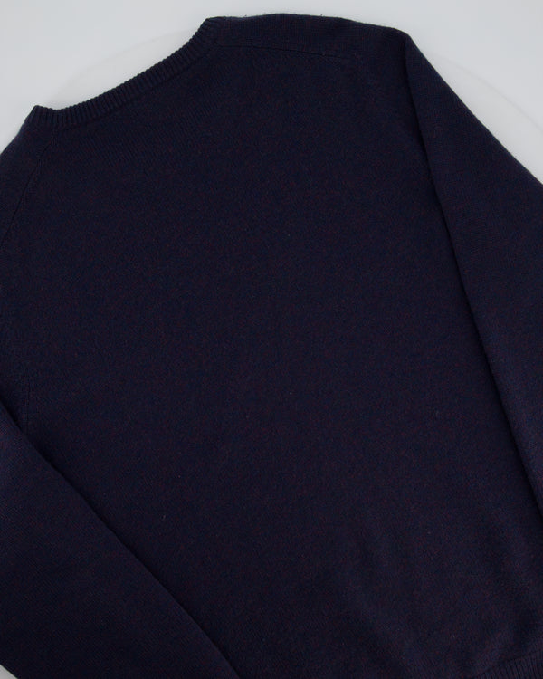 Louis Vuitton Dark Blue Crew Neck Cashmere Sweater Size L (UK 42-44)