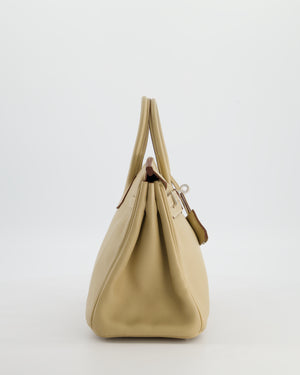 *FIRE PRICE* Hermès Birkin 25 Retourne Bag in Parchemin Swift Leather with Palladium Hardware