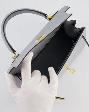 *HOLY GRAIL* Hermès Kelly 25 Sellier Bag in Bleu Glacier Epsom Leather with Gold Hardware