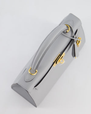 *HOLY GRAIL* Hermès Kelly 25 Sellier Bag in Bleu Glacier Epsom Leather with Gold Hardware