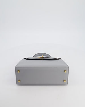 *HOLY GRAIL* Hermès Kelly 25 Sellier Bag in Bleu Glacier Epsom Leather with Gold Hardware