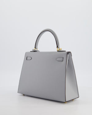 *HOLY GRAIL* Hermès Kelly 25 Sellier Bag in Bleu Glacier Epsom Leather with Gold Hardware