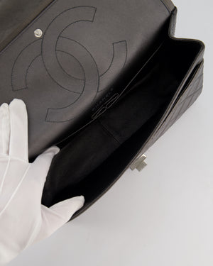 Chanel Stone Grey Jumbo Reissue 2.55 Double Flap Bag in Quilted Aged Calfskin Leather with Gunmetal Hardware
