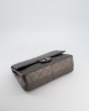 Chanel Stone Grey Jumbo Reissue 2.55 Double Flap Bag in Quilted Aged Calfskin Leather with Gunmetal Hardware