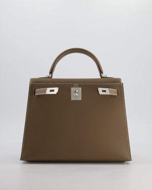 Hermès Kelly 28 Sellier Bag in Etoupe Epsom Leather with Palladium Hardware