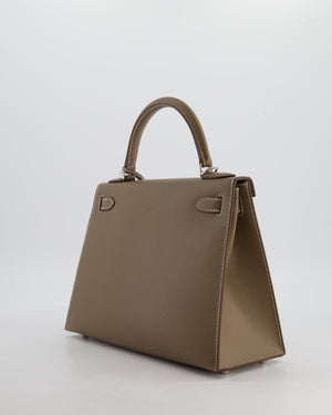 Hermès Kelly 28 Sellier Bag in Etoupe Epsom Leather with Palladium Hardware