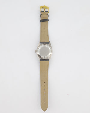 Rolex Oyster Perpetual DateJust 36mm in Stainless Steel and White Gold with Pink Dial and Grey Alligator Strap