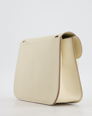 *NEW SIZE* Hermès Mini Halzan Bag in Craie Swift Leather with Gold Hardware