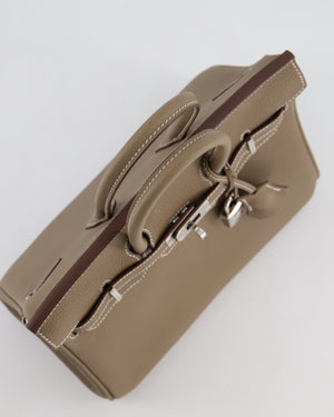 Hermès Birkin 25 Retourne Bag in Etoupe Togo Leather with Palladium Hardware