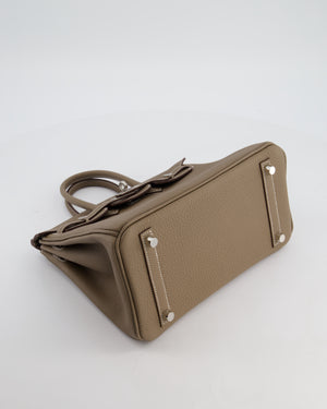 Hermès Birkin 25 Retourne Bag in Etoupe Togo Leather with Palladium Hardware