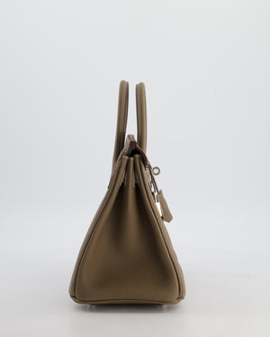 Hermès Birkin 25 Retourne Bag in Etoupe Togo Leather with Palladium Hardware