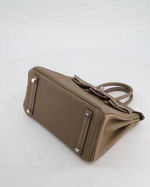 Hermès Birkin 25 Retourne Bag in Etoupe Togo Leather with Palladium Hardware