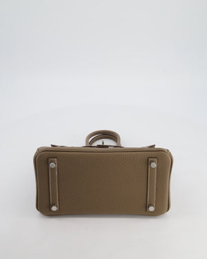 Hermès Birkin 25 Retourne Bag in Etoupe Togo Leather with Palladium Hardware