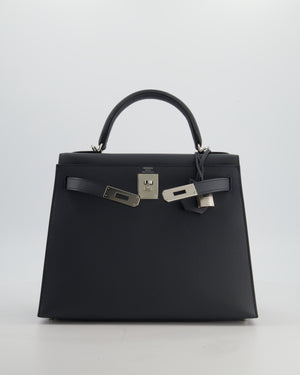 Hermès Kelly 28 Sellier Bag in Gris Misty Epsom Leather with Palladium Hardware