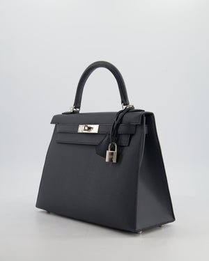 Hermès Kelly 28 Sellier Bag in Gris Misty Epsom Leather with Palladium Hardware