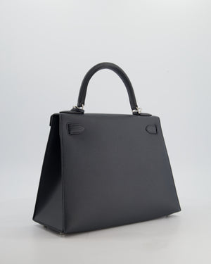 Hermès Kelly 28 Sellier Bag in Gris Misty Epsom Leather with Palladium Hardware