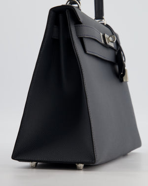 Hermès Kelly 28 Sellier Bag in Gris Misty Epsom Leather with Palladium Hardware