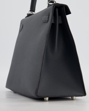 Hermès Kelly 28 Sellier Bag in Gris Misty Epsom Leather with Palladium Hardware