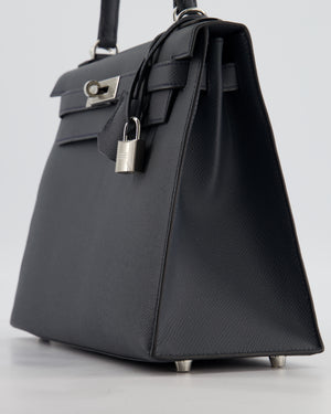 Hermès Kelly 28 Sellier Bag in Gris Misty Epsom Leather with Palladium Hardware