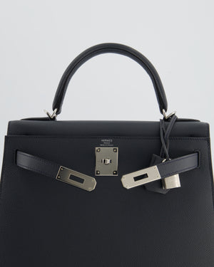 Hermès Kelly 28 Sellier Bag in Gris Misty Epsom Leather with Palladium Hardware