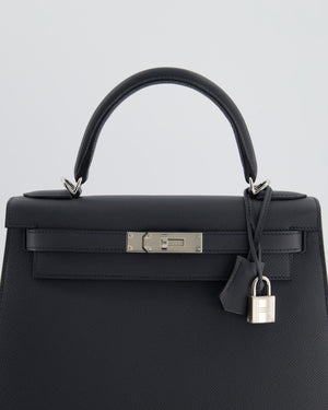 Hermès Kelly 28 Sellier Bag in Gris Misty Epsom Leather with Palladium Hardware