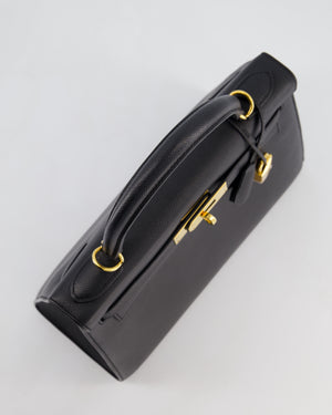Hermès Kelly 28 Sellier Bag in Noir Epsom Leather with Gold Hardware