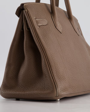 Hermès Birkin 30 Retourne Bag in Etoupe Togo Leather with Palladium Hardware