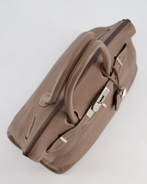 Hermès Birkin 30 Retourne Bag in Etoupe Togo Leather with Palladium Hardware