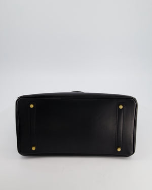 *SUPER RARE* Hermès Birkin 35cm Bag in Black Box Leather with Gold Hardware