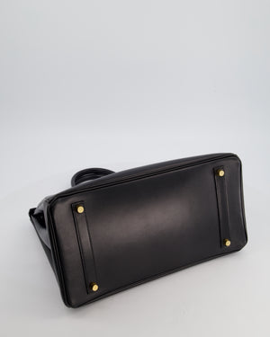 *SUPER RARE* Hermès Birkin 35cm Bag in Black Box Leather with Gold Hardware